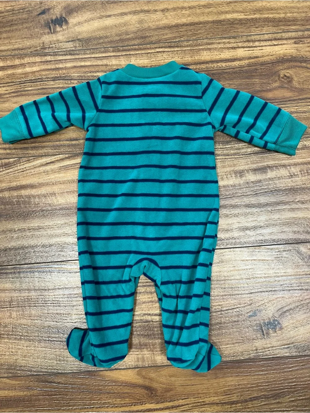 Carter’s 3M Onesie/Pant, Pjs, Outfit Bundle (5) - Winter, Green, White, Striped